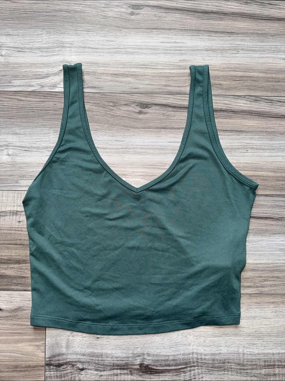 Hollister V-Neck Tank in Teal Green